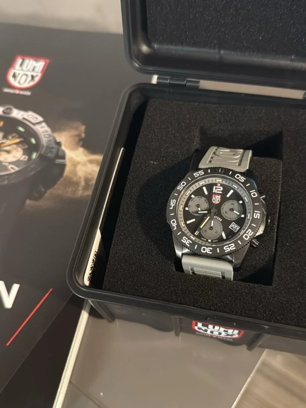 Luminox Tritium Gray Pacific Diver 44MM Chronograph Watch